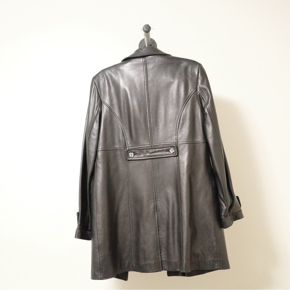 Danier Italian Leather Jacket Black Size US M - Picture 2 of 9